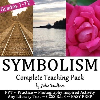 Preview of Symbolism and Symbols Lesson, Complete Teaching Unit