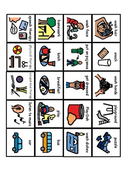 Symbols for Parents and Caregivers to create their own Visual Schedules ...