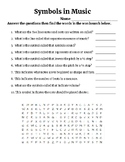 Symbols in Music Wordsearch/Crossword