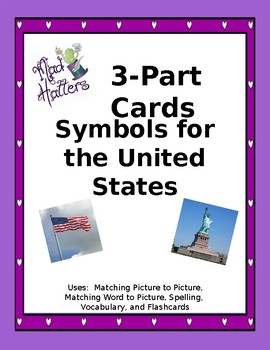 Preview of Symbols of America 3-Part Cards