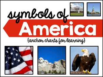 Preview of Presidents Day: Symbols of America Anchor Charts, Interactive Notebook Activity