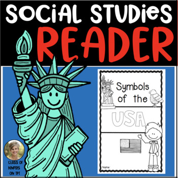 Preview of US American Symbols Reader for Kindergarten & First Social Studies