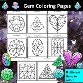 Symmetrical Gem Coloring Pages