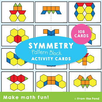 Preview of Symmetry Activity Cards with Pattern Blocks