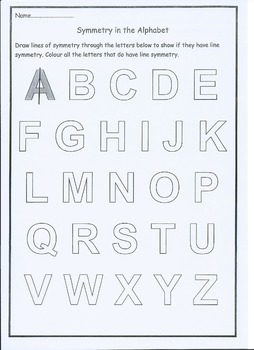 Preview of Symmetry Alphabet