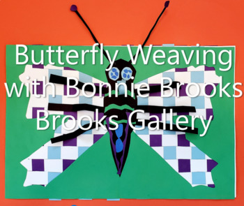 Preview of Symmetry Butterfly Weaving, 5 Classroom Art Video Lessons for Elementary