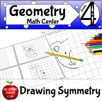 Preview of Geometry Drawing Symmetry Math or Art Activity