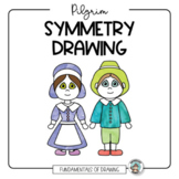 Symmetry Drawing • Pilgrim and Wampanoag Art Lesson • Than