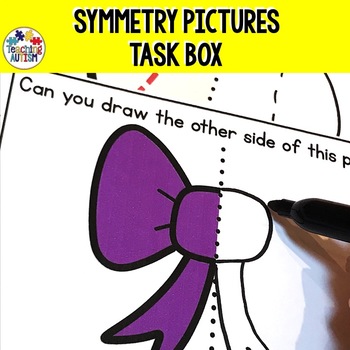 Preview of Symmetry Drawing Task Cards