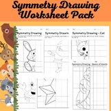 Symmetry Drawing Worksheet Pack