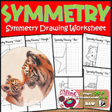Symmetry Grid Drawing Worksheets: Merging Art and Mathematics!