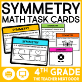 4th Grade Symmetry Task Cards Math Center Symmetrical Activity