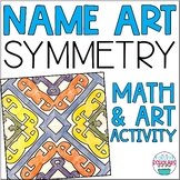 Symmetry Art Name Project Math Geometry Activity