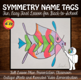 Symmetry Name Tags Lesson: Middle or High School Art Lesso