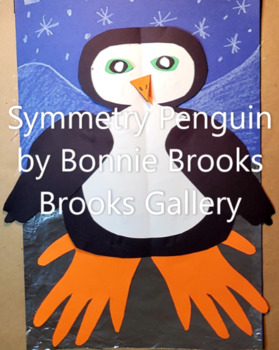 Preview of Symmetry Penguin, with 3 Classroom Video Art Lessons for Elementary