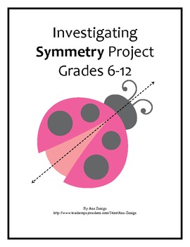 Preview of Symmetry Project: Reflection, Rotation, & Translation - Distance Learning