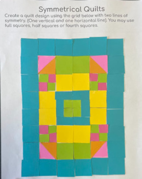 Preview of Symmetry Quilt Art and Math Project