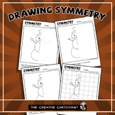 Symmetry Snowman Drawing Exercies