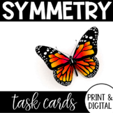 Symmetry Task Cards PRINT & DIGITAL Geometry