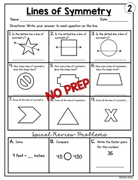 symmetry worksheets by shelly rees teachers pay teachers