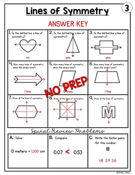 Symmetry Worksheets by Shelly Rees | Teachers Pay Teachers