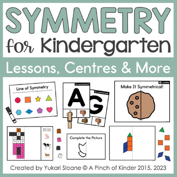 Preview of Symmetry for Kindergarten: Hands-On Centres & Printables