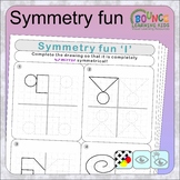 Symmetry fun (21 distance learning worksheets for Visual p