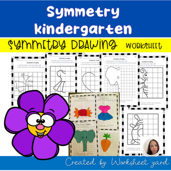 Preview of Symmetry kindergarten symmetry drawing symmetry art