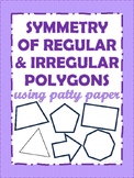 Symmetry of Regular and Irregular Polygons Task Cards