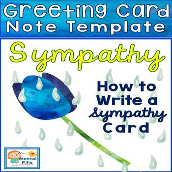 Preview of How To Write A Sympathy Note Greeting Card Template