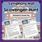 Symphony Hall, Boston Massachusetts  Field Trip Scavenger Hunt