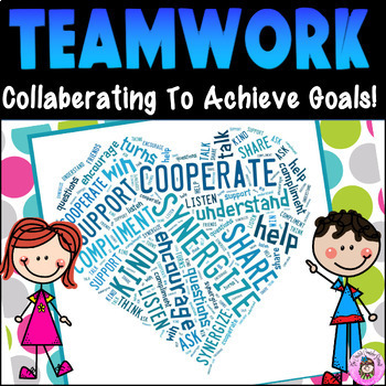 Preview of Teamwork Challenges Goal Setting Collaborative Activities SEL Guidance Lesson