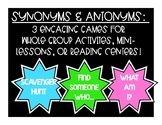 Synonyms & Antonyms Games For Mini-Lessons, Reading Center
