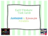 Synonym & Antonym Scramble Task Cards