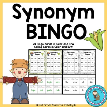 Synonym Bingo Card