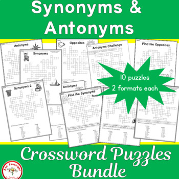 UNIT 5 SYNONYMS Crossword - WordMint