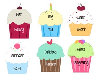 Synonym Cupcakes - 48 Pairs of synonyms in a fun matching activity!