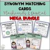 Synonym Matching Flashcards for Vocabulary in Primary Grades {2nd grade  words}