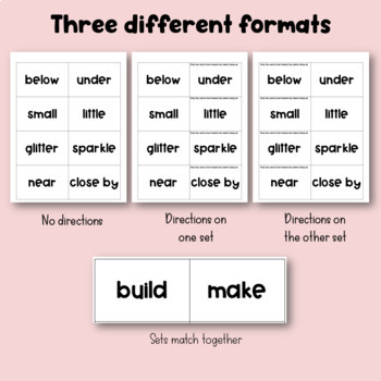 Synonym Matching Flashcards for Vocabulary in Primary Grades {2nd grade  words}