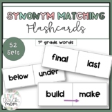 Synonym Matching Flashcards for Vocabulary in Primary Grad