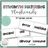 Synonym Matching Flashcards for Vocabulary in Primary Grad