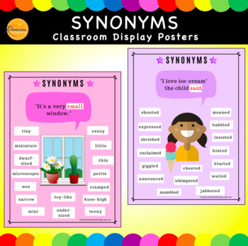 Synonym Posters by Resources for Teaching TPT