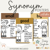 Synonym Posters | Modern Daisy Gingham Neutrals English Cl