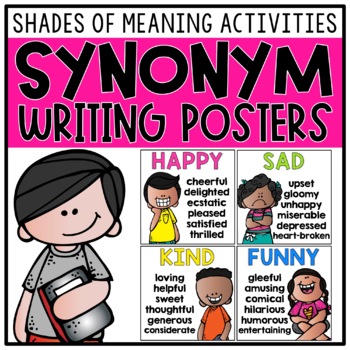 Preview of Synonym Posters & Shades of Meaning Activities