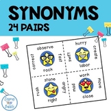 Synonym Puzzle  Vocabulary Study Game  Center Activity