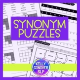 Synonym Puzzles for Middle School and High School  Speech 
