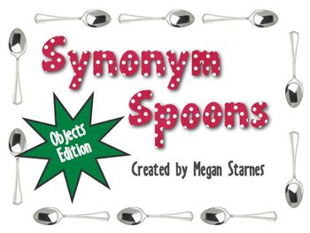 Synonym Spoons Game - Objects Edition by MegaSuper ESL | TpT
