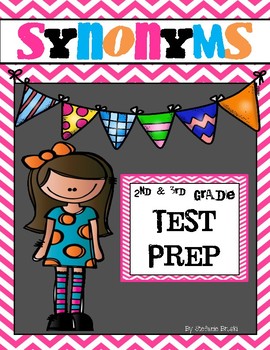 Preview of Synonym Test Prep-2nd or 3rd Grade-DISTANT LEARNING