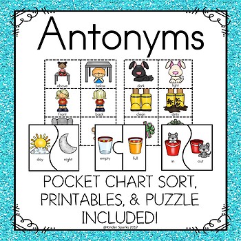Synonym and Antonym Activity Pack by Kinder Sparks TpT