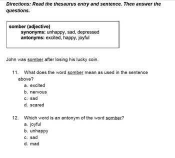 Assessment Synonym